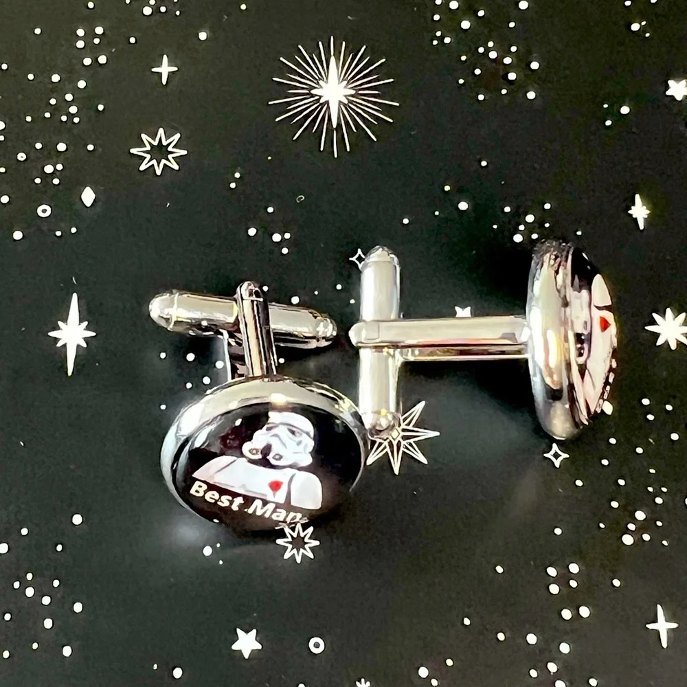 Star Wars, Best Man, Storm Trooper, Cufflinks - Picture 2 of 9